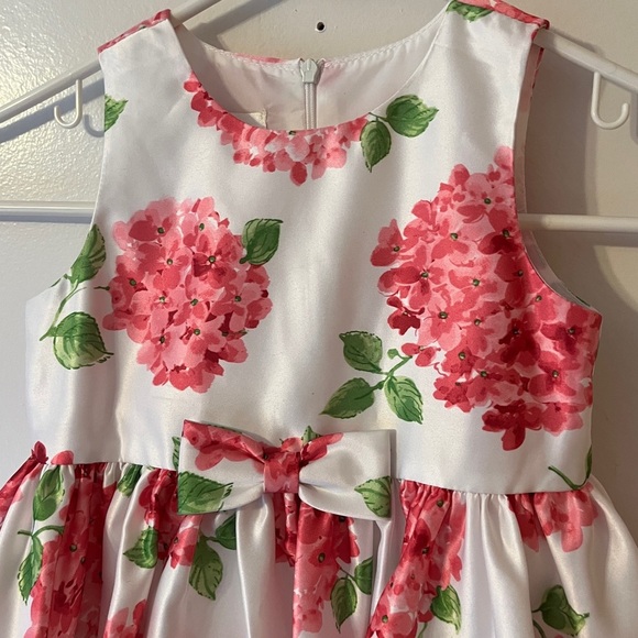 American Princess Pink Hydrangea Puffy Little Girls Dress Size 4T - Picture 3 of 7